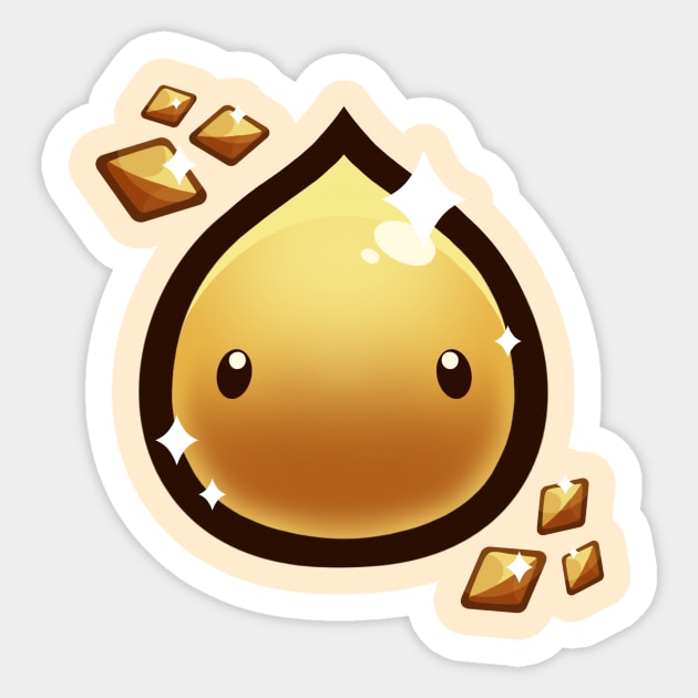 Gold Slime Sticker by Tailster